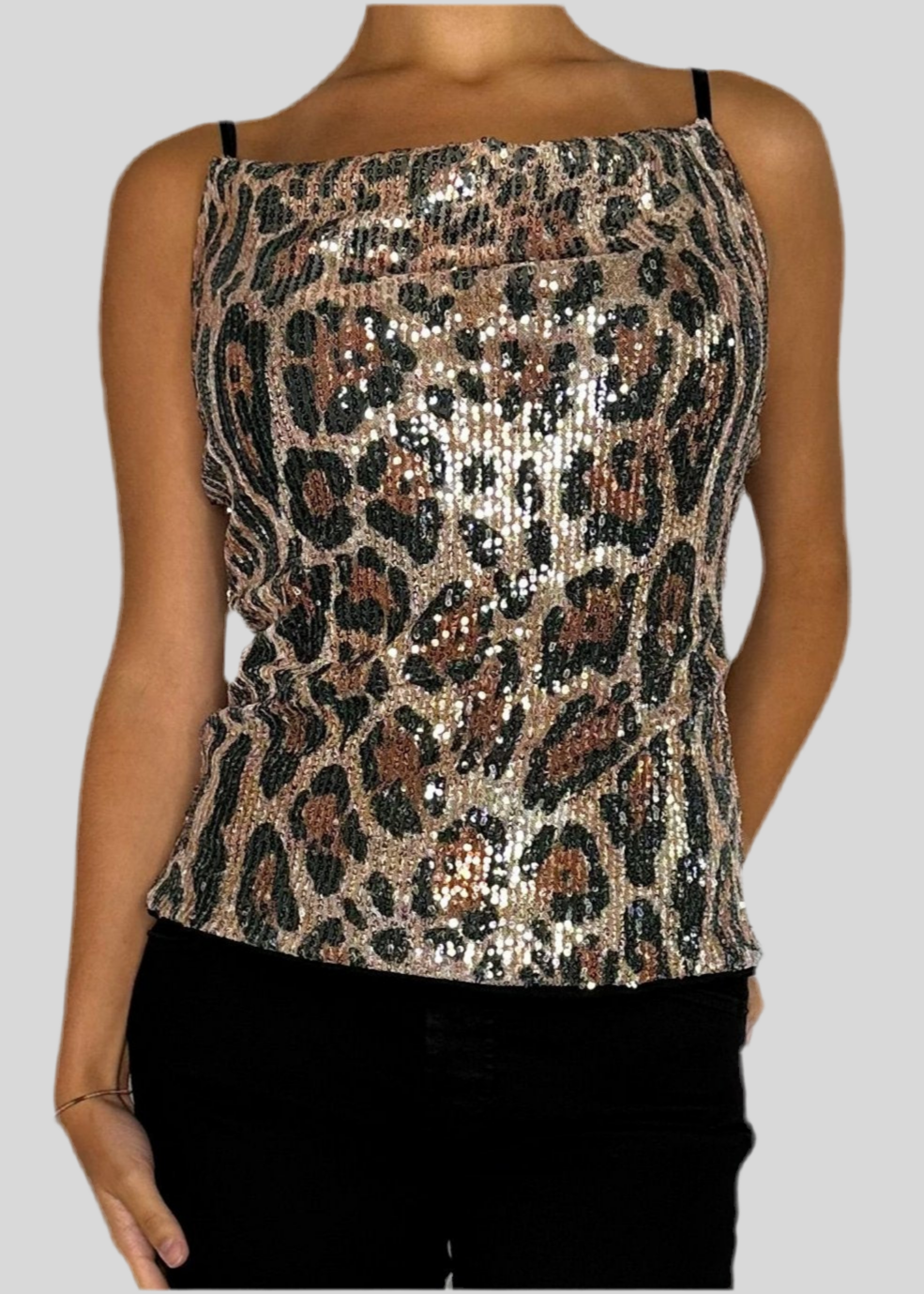 Top paillettes