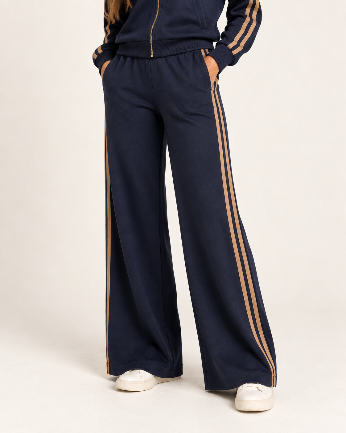Completo tuta con bande laterali – blu navy