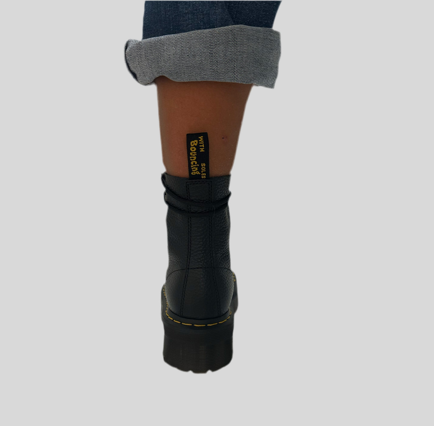 Dr.Martens con plateau in morbida pelle