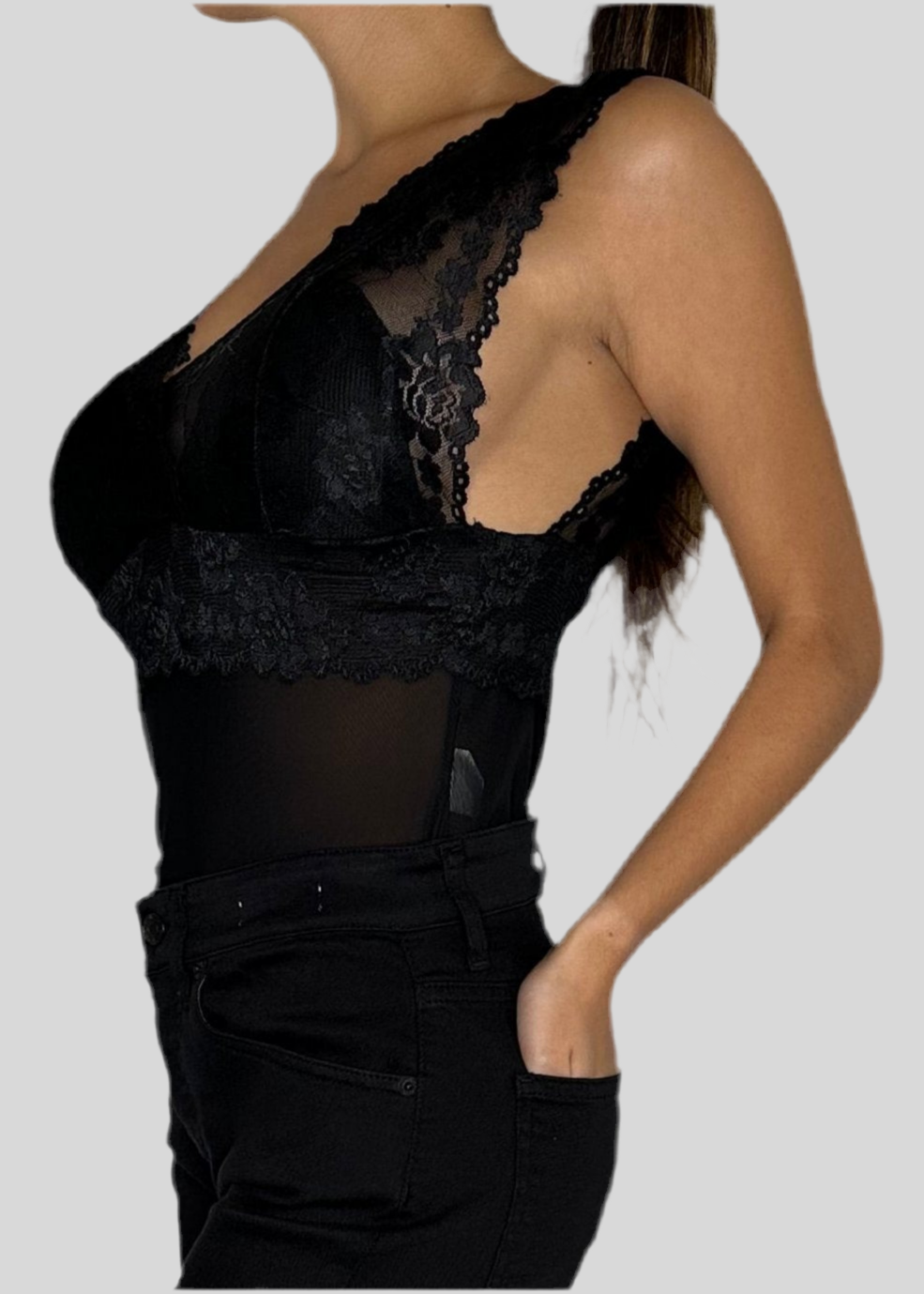 Body pizzo e tulle