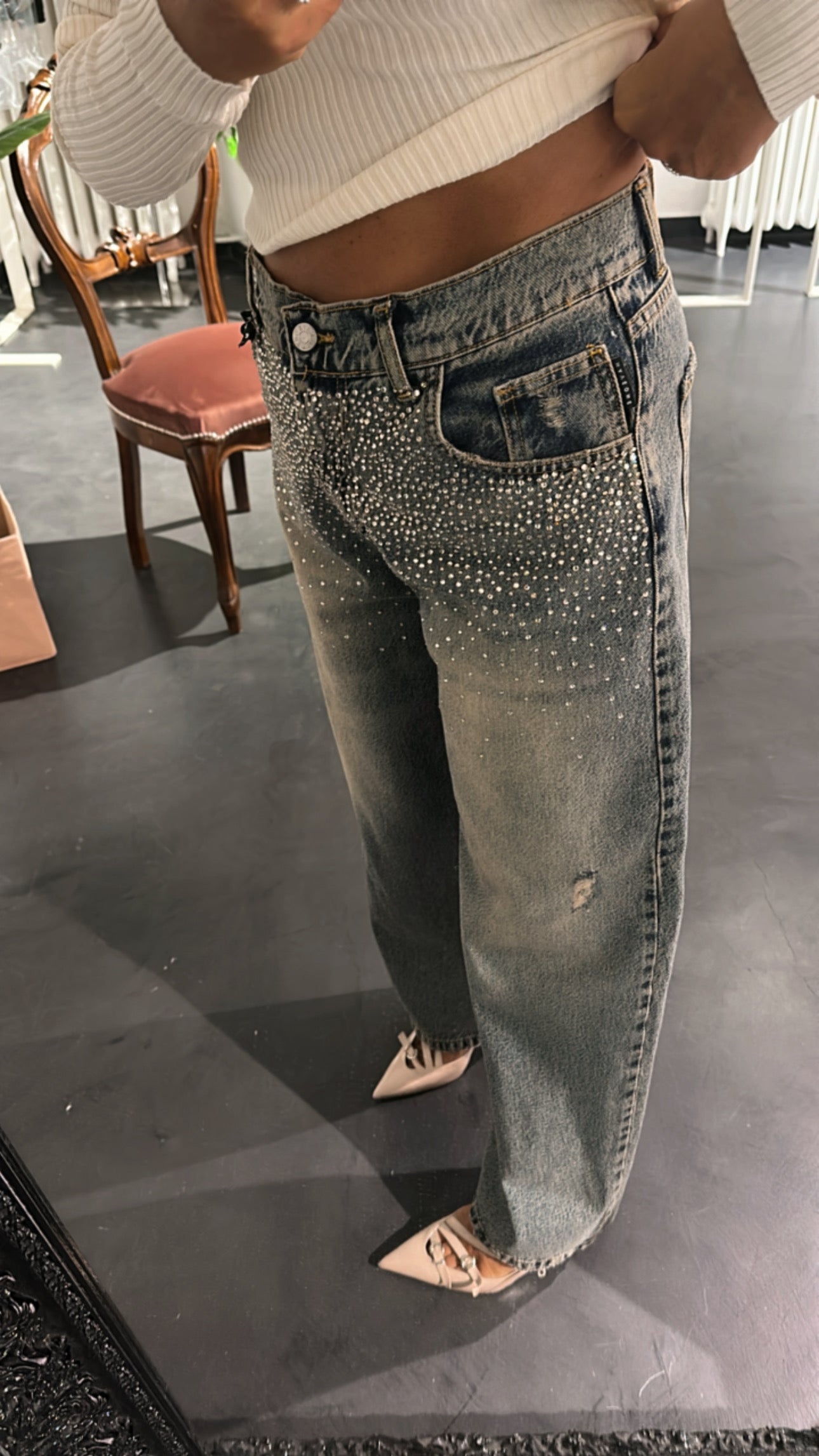 Jeans Bella con Swarovski