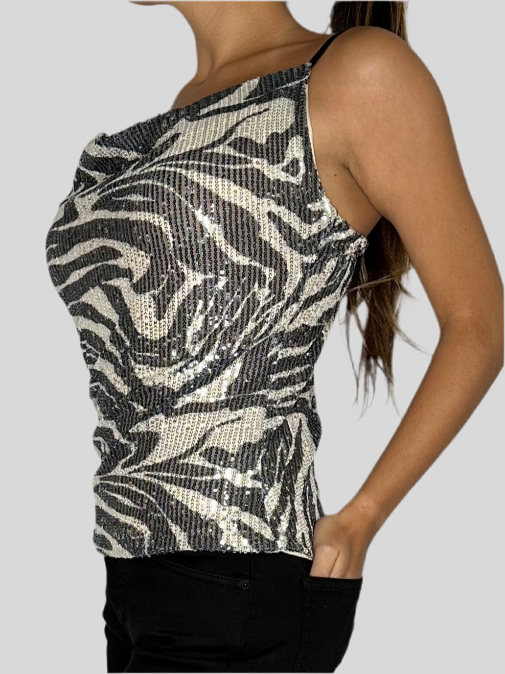 Top paillettes