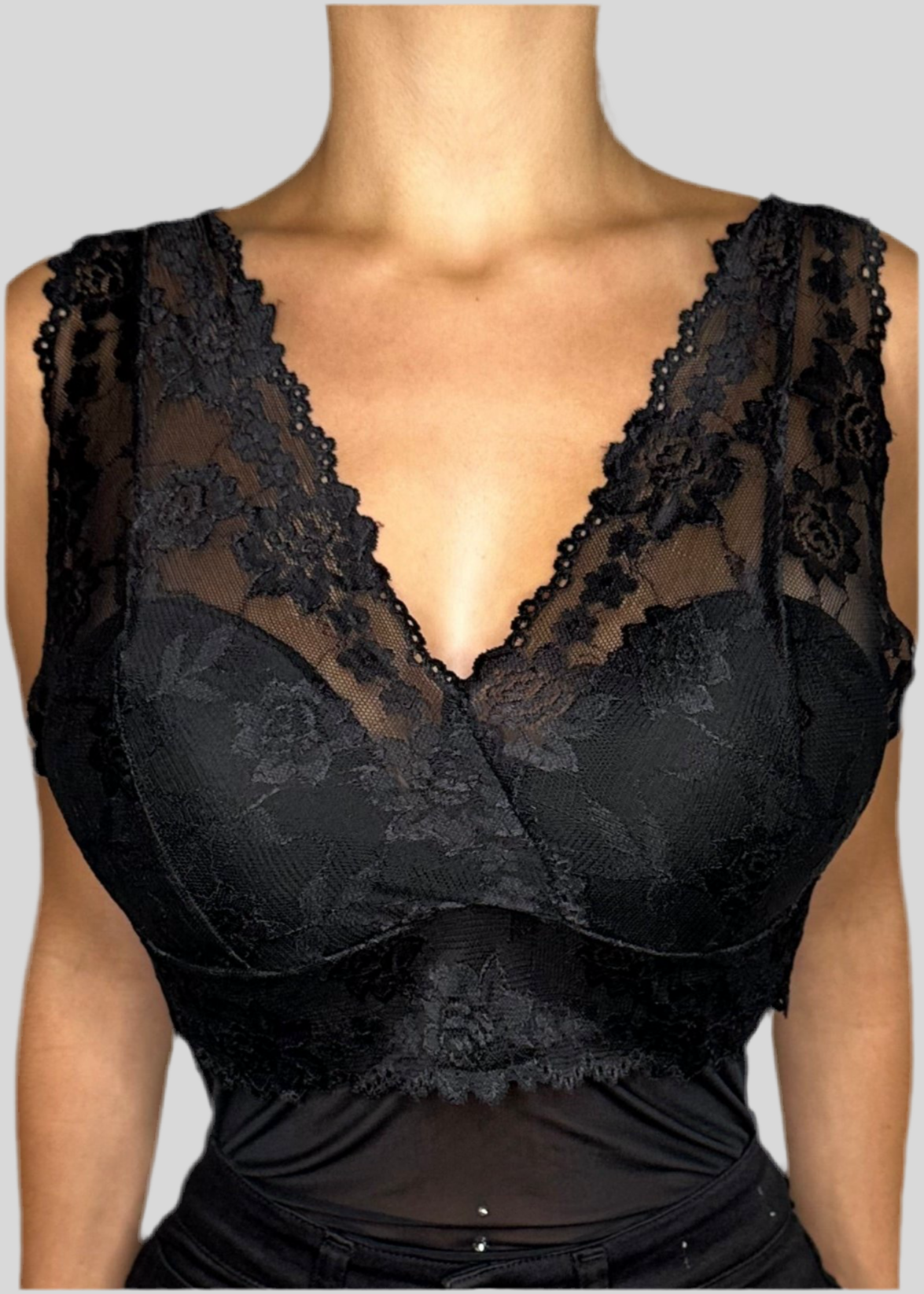 Body pizzo e tulle