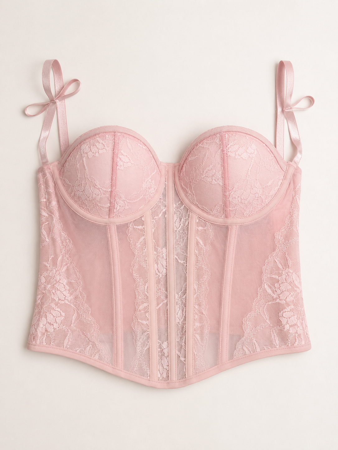 Corpetto in pizzo – Rosa