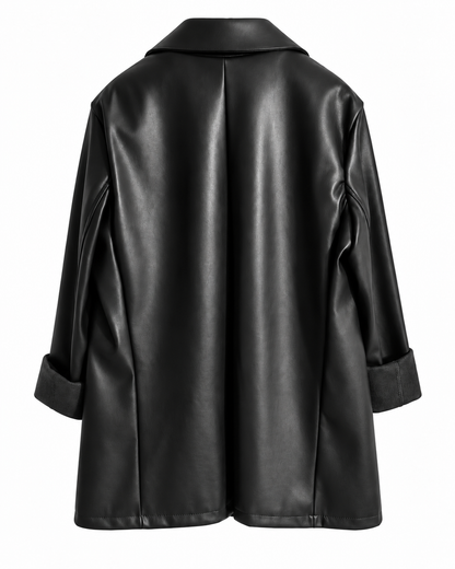 Blazer donna oversize in ecopelle Armoire