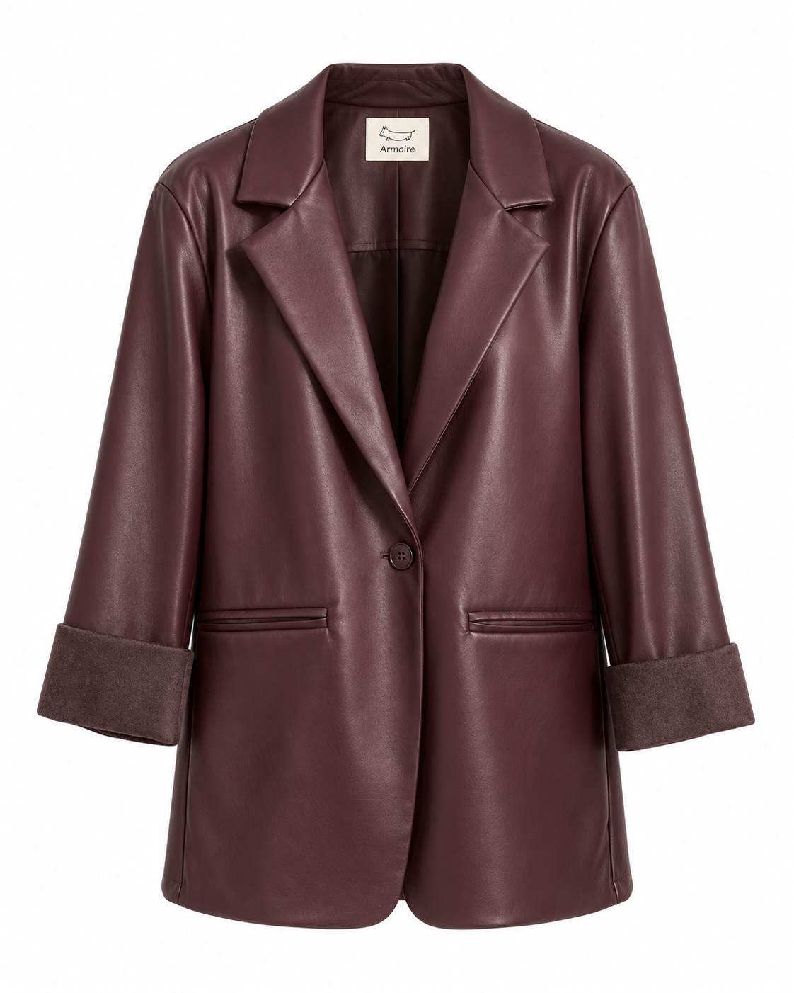 Blazer donna oversize in ecopelle Armoire