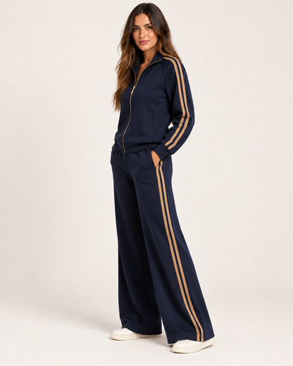 Completo tuta con bande laterali – blu navy