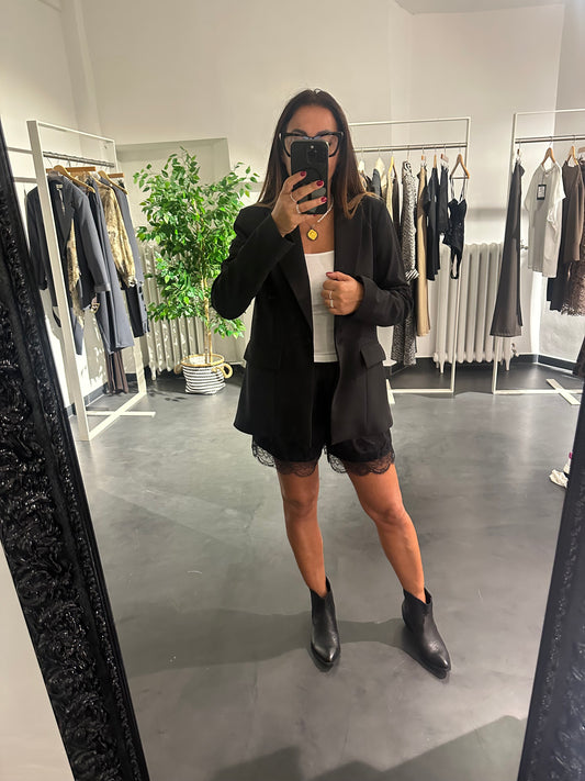 Blazer con pizzo retro
