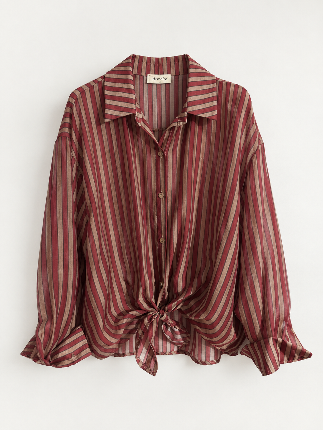 Camicia Armoire a Righe – Vino