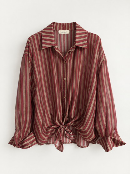 Camicia Armoire a Righe – Vino