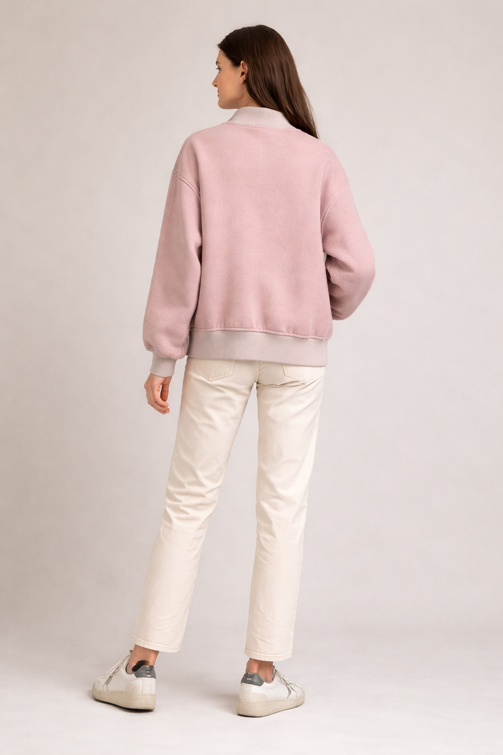 Bomber in Lana Color Cipria – Vicolo