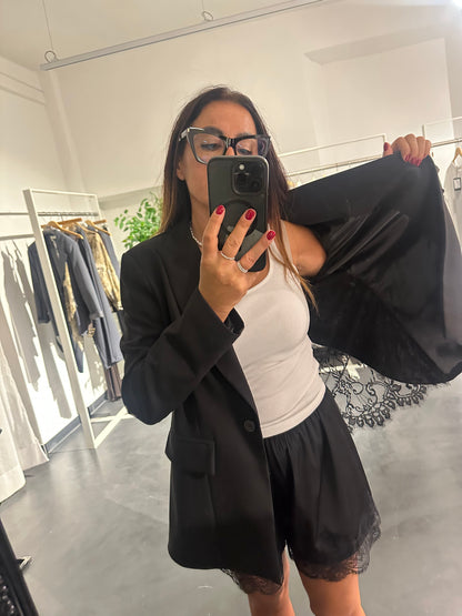 Blazer con pizzo retro