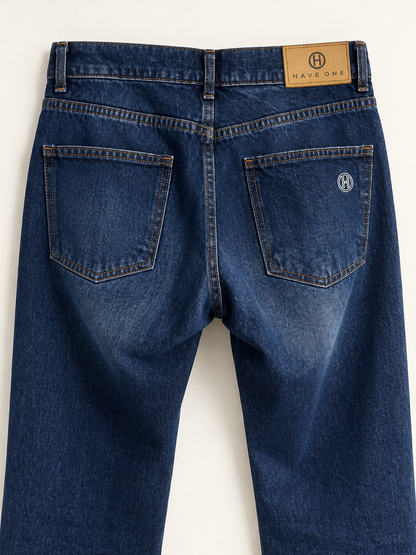 Jeans donna Lily Have One a gamba dritta in denim scuro