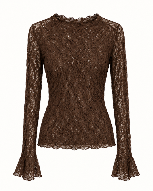 Maglia in pizzo moro