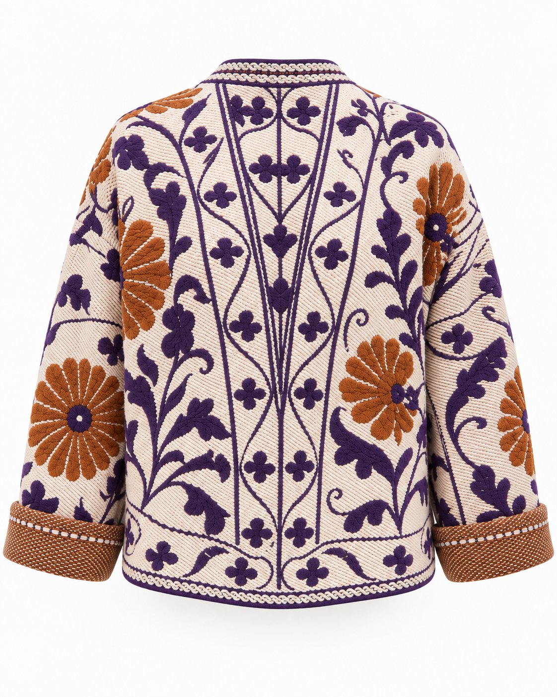 Giacca Cardigan Jacquard Floreale