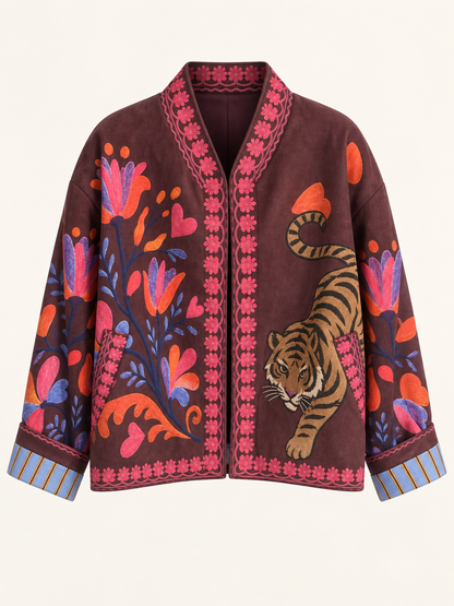 Bomber Nomad fantasia tigre – prugna