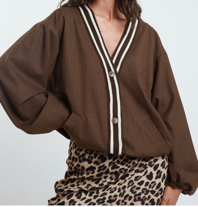 Bomber gessato