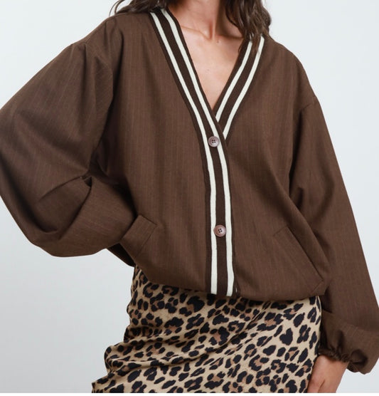Bomber gessato