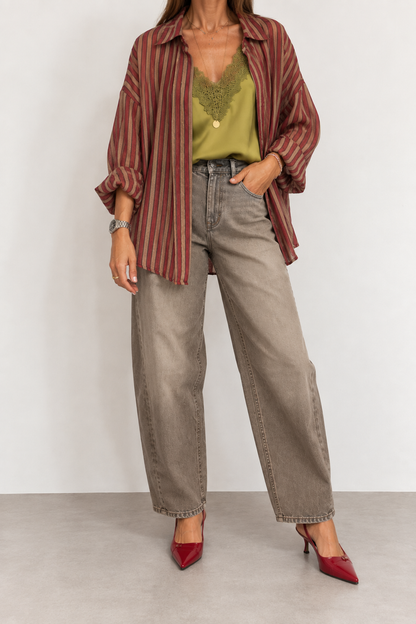 Camicia Armoire a Righe – Vino