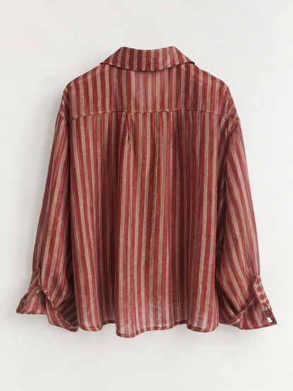 Camicia Armoire a Righe – Vino