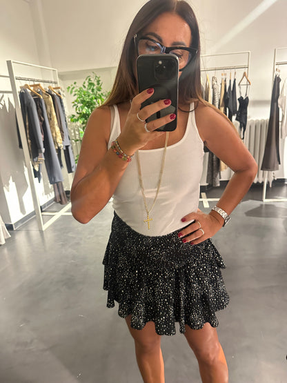 Gonna/short  balze stampa stelle
