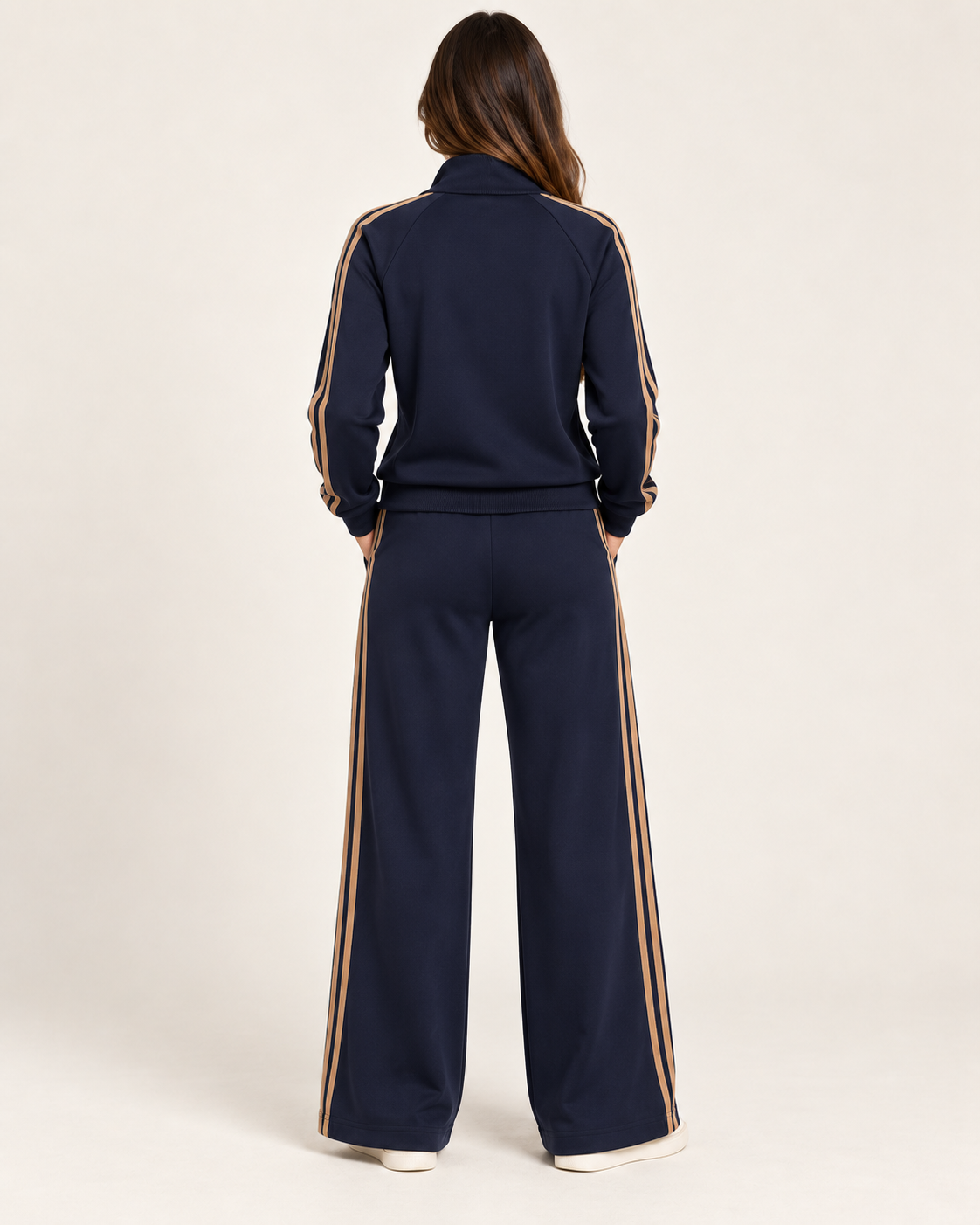 Completo tuta con bande laterali – blu navy