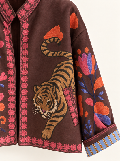 Bomber Nomad fantasia tigre – prugna