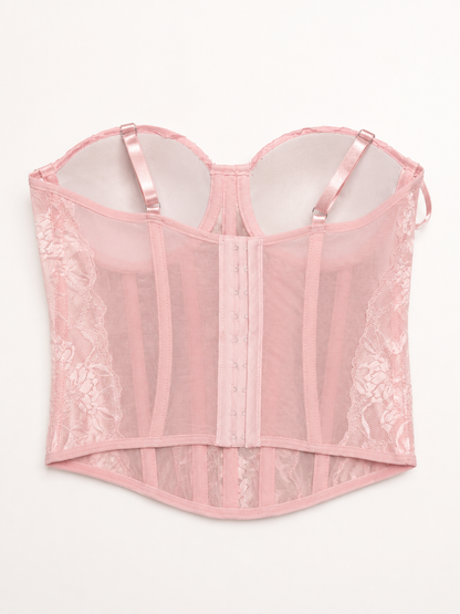 Corpetto in pizzo – Rosa