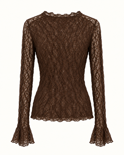 Maglia in pizzo moro