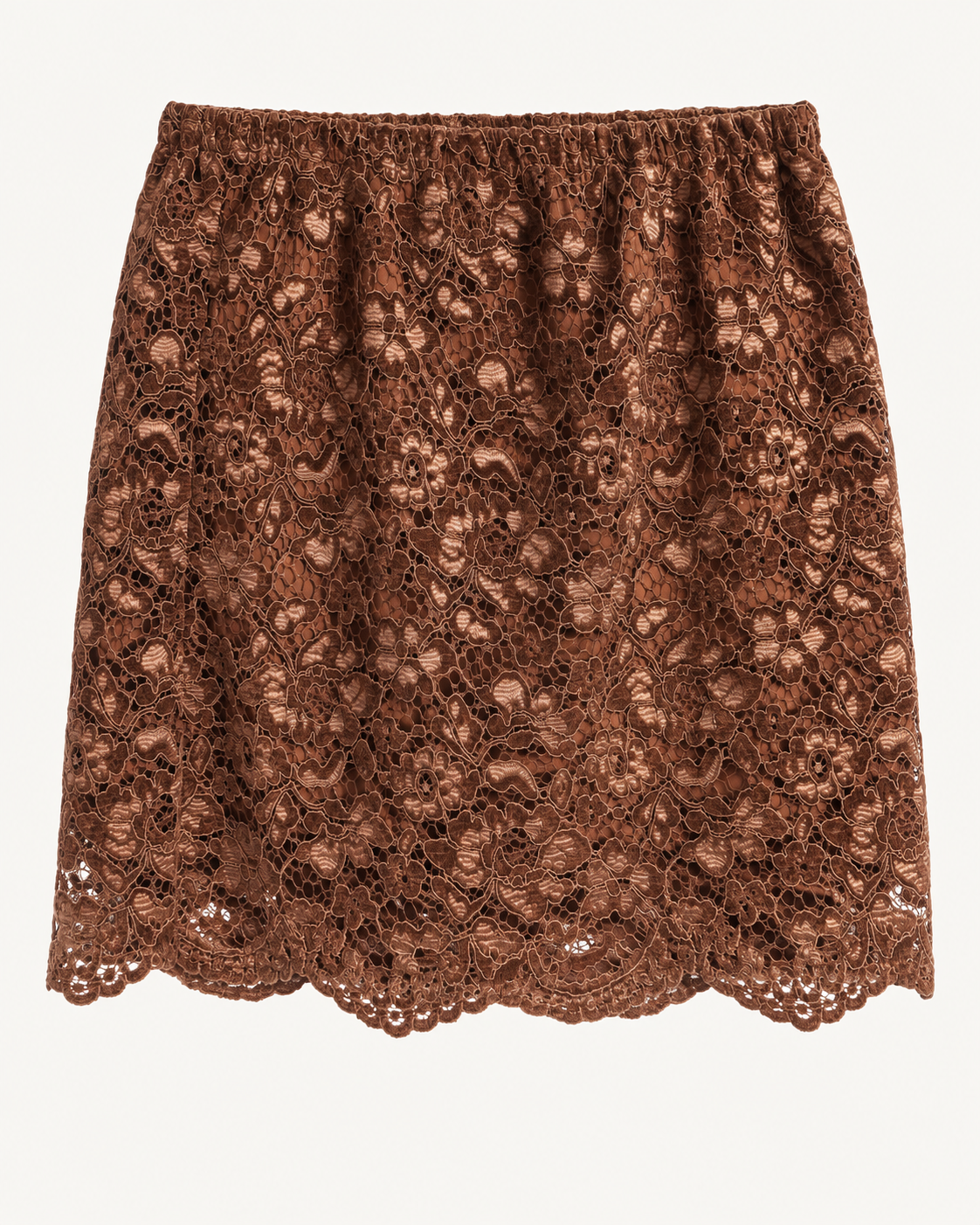 Gonna Vicolo in pizzo – cuoio
