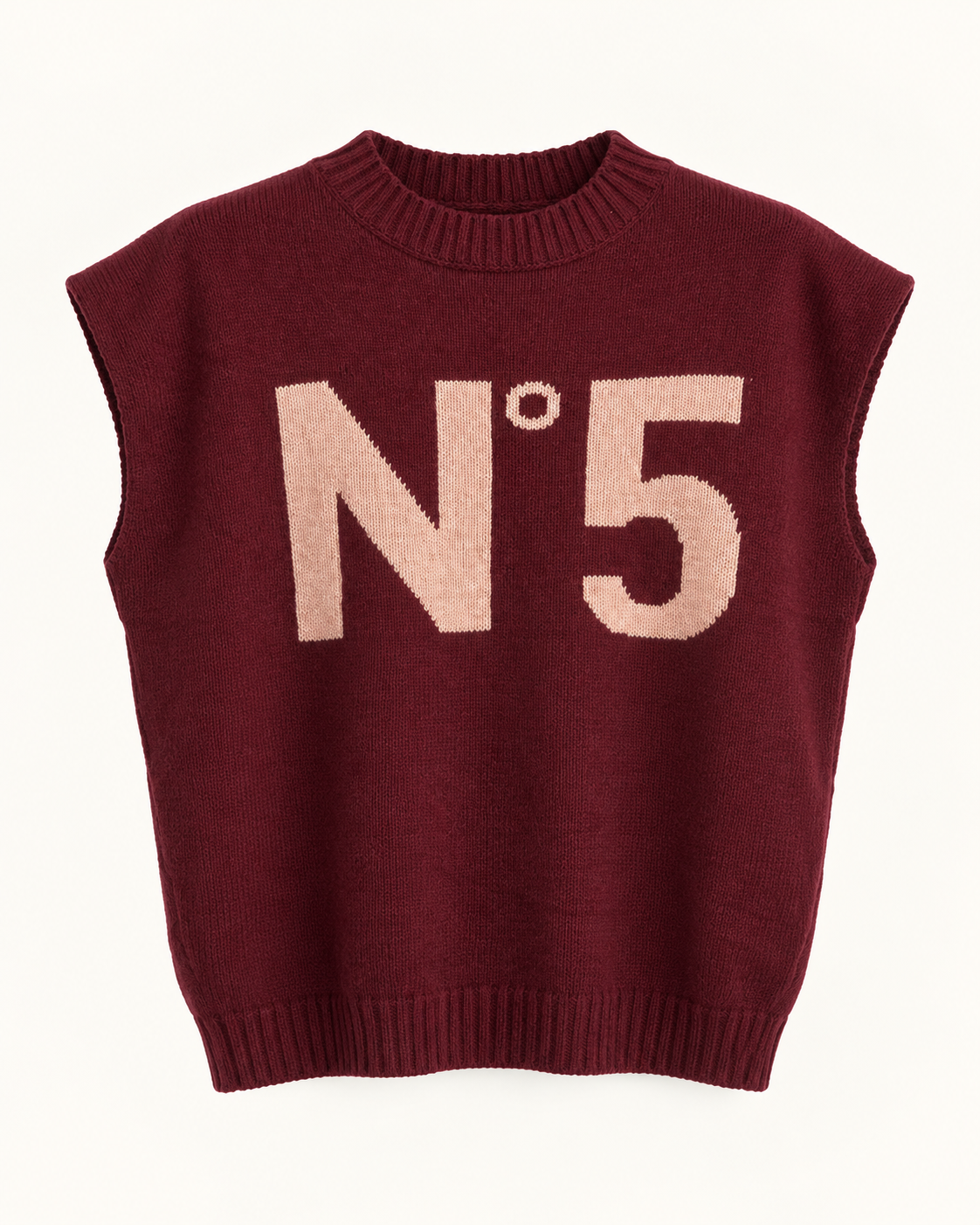 Maglia smanicata con stampa N°5