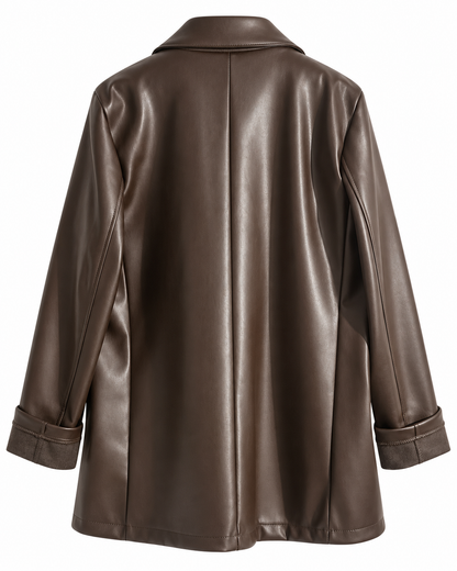 Blazer donna oversize in ecopelle Armoire