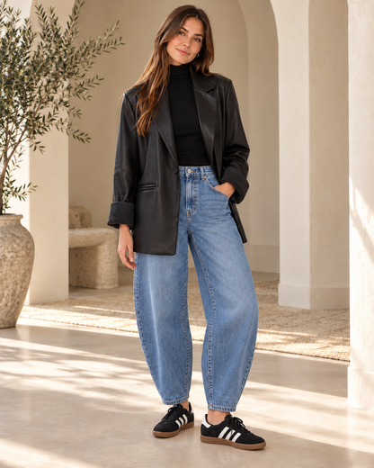 Blazer donna oversize in ecopelle Armoire