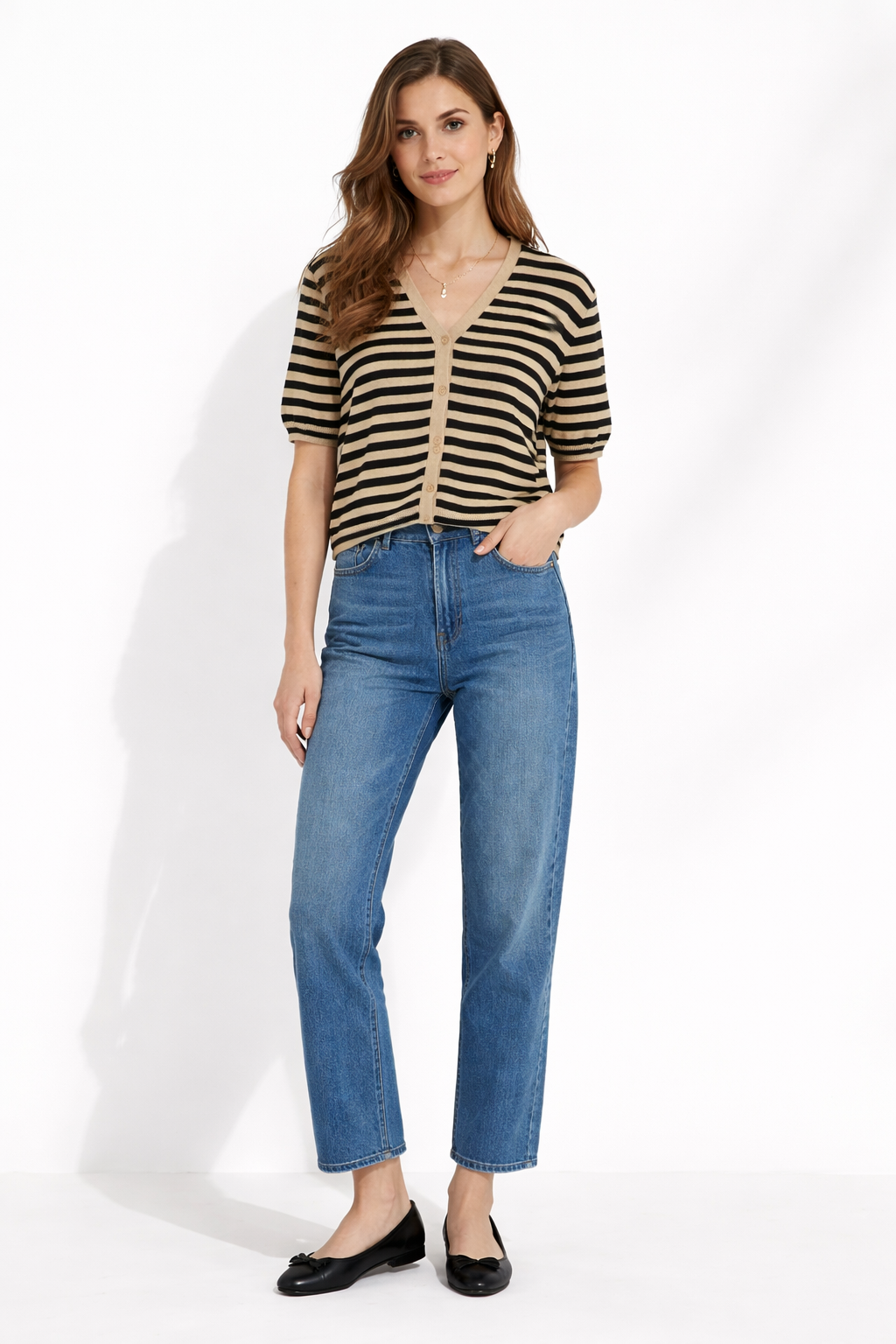 Cardigan rigato m/m