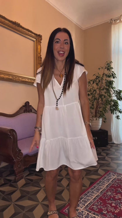 Abito balze viscosa